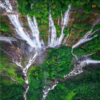 Aerial View of Seven Sisters Waterfall